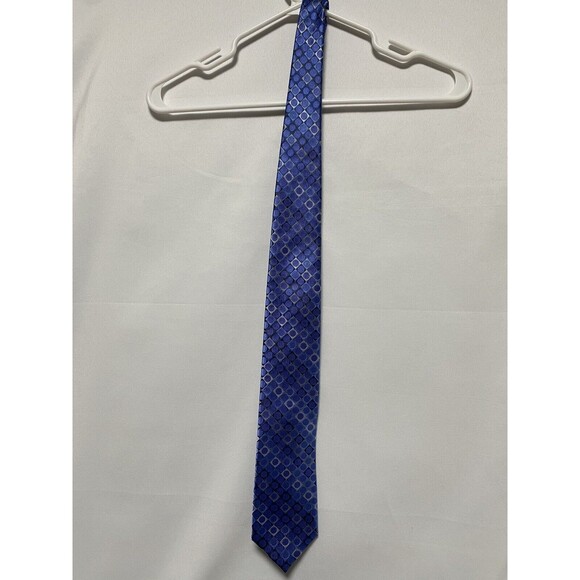Michael Michael Kors Blue Circle Mens Neck Tie 57" long - Picture 3 of 6